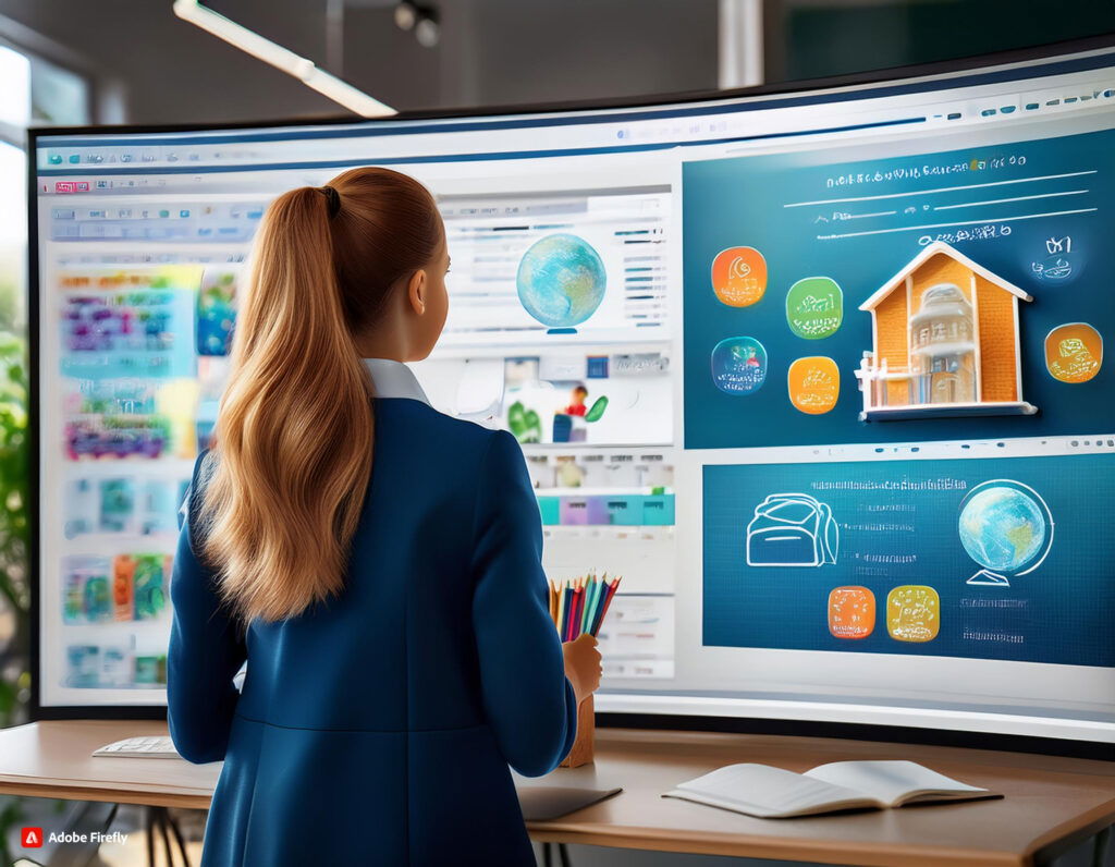 school website for students in a screen with add classes