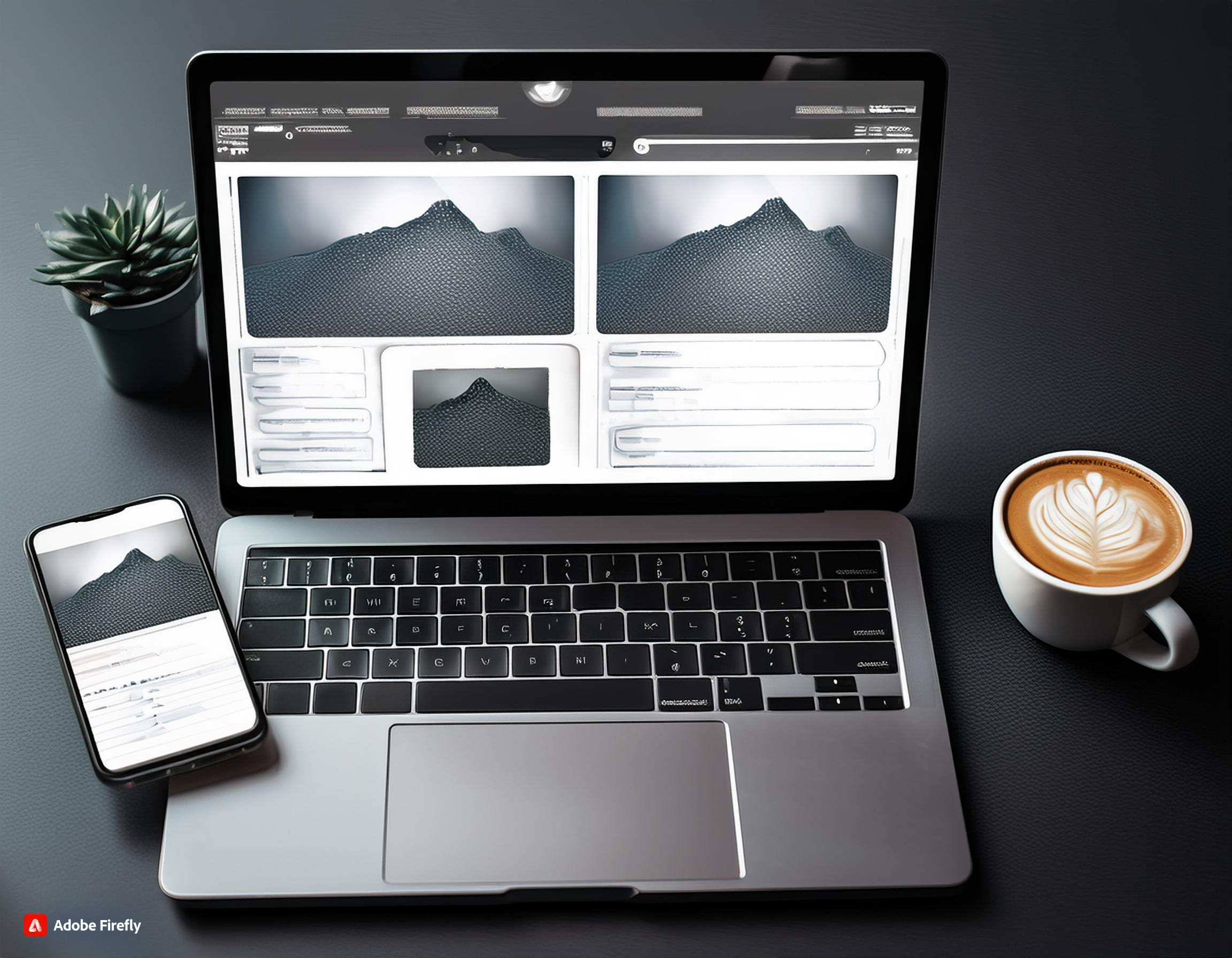 web mockup in laptop display screen