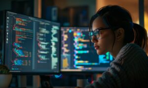 programmer, woman, designer