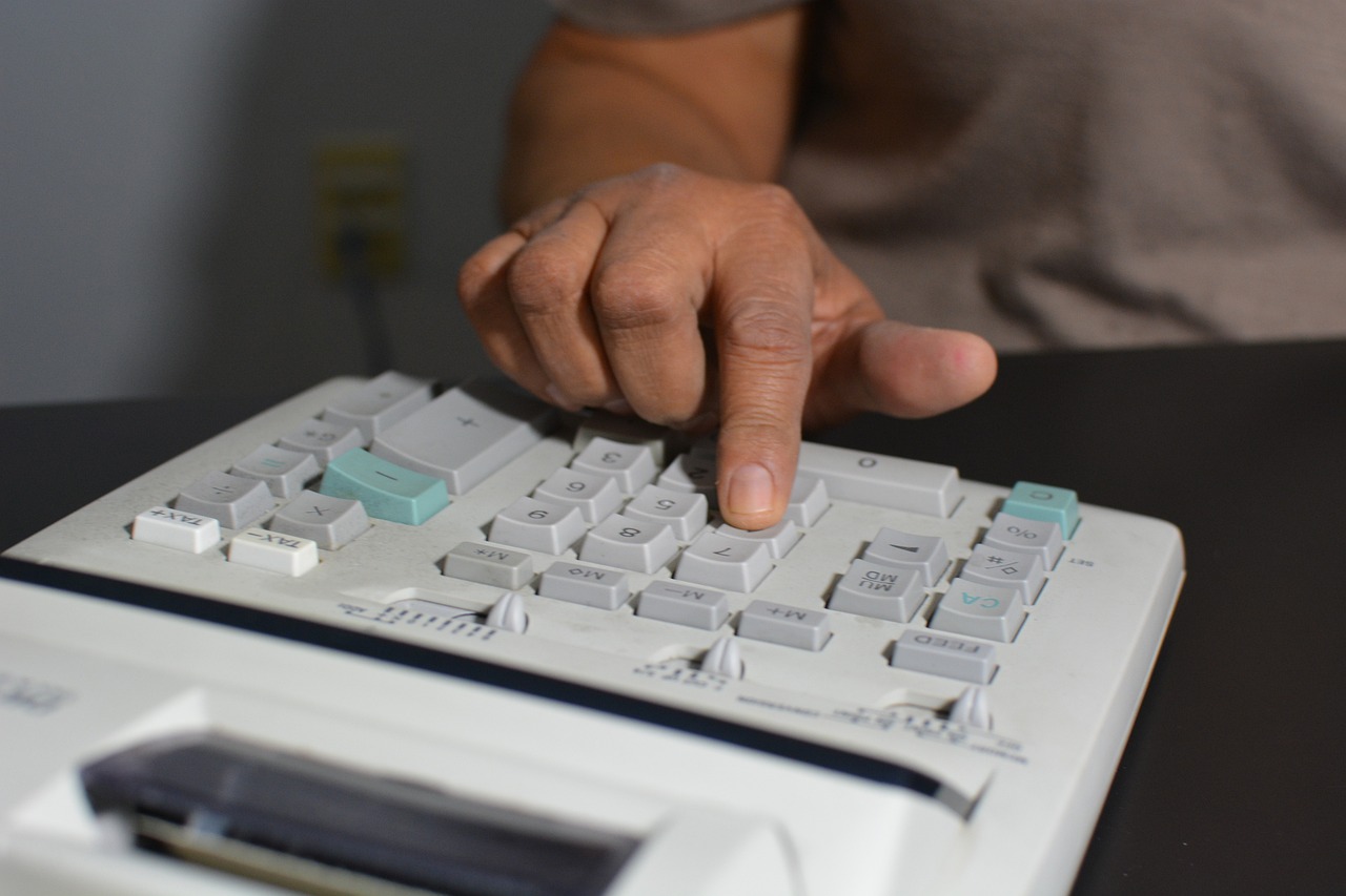 accounting, calculator, math