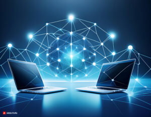 photo of computer network connection