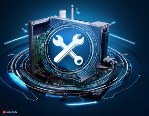 photo of maintenance computer