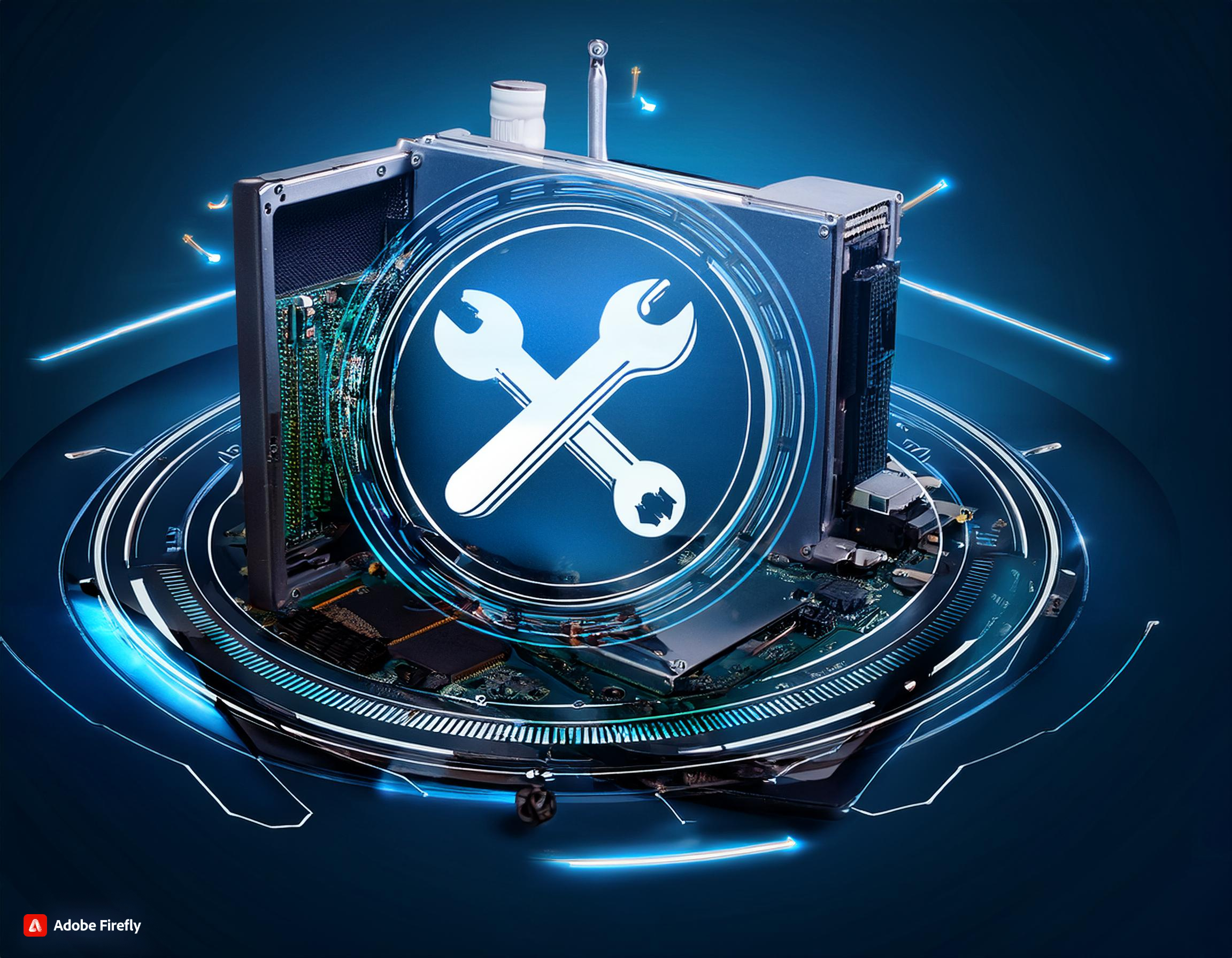 photo of maintenance computer