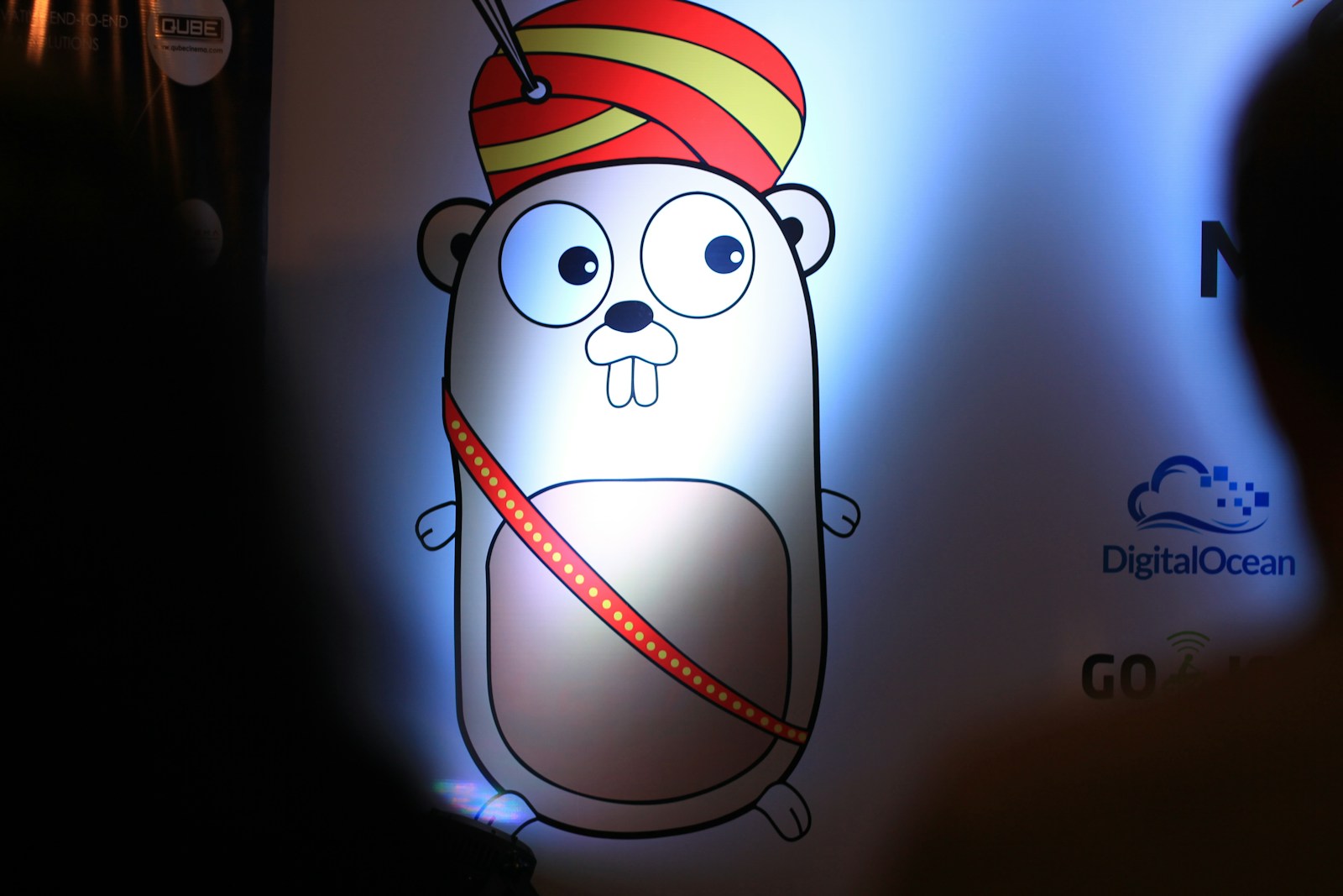 a picture of a cartoon character on a wall