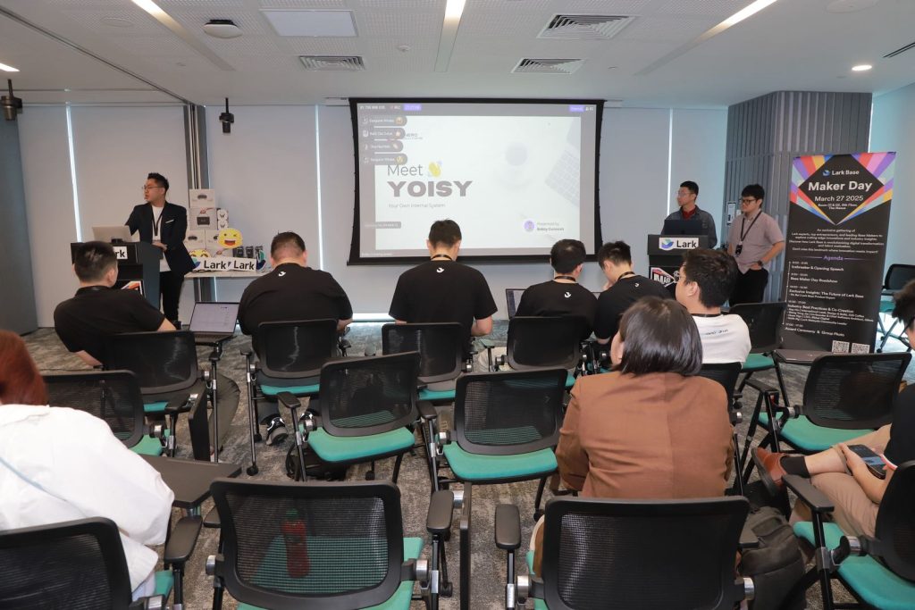 yoisy solusi digital internal dari onero solutions di lark base maker day 2025