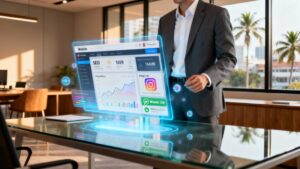 Ilustrasi instagram marketing