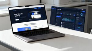 Ilustrasi jasa pembuatan website gratis