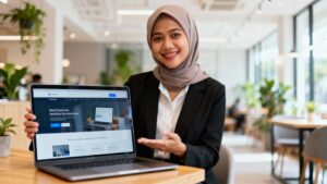 Ilustrasi jasa pembuatan website gratis