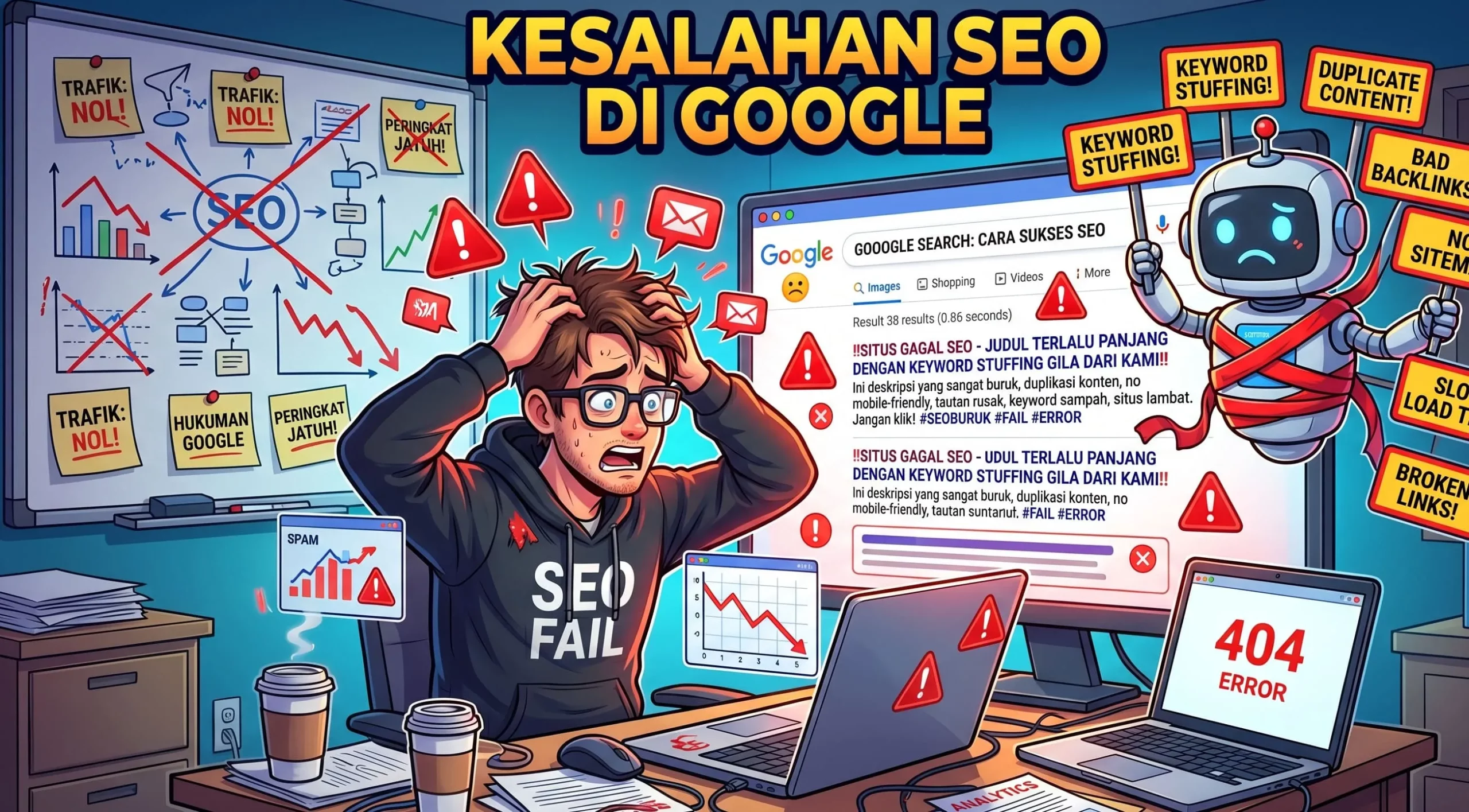 kesalahan seo