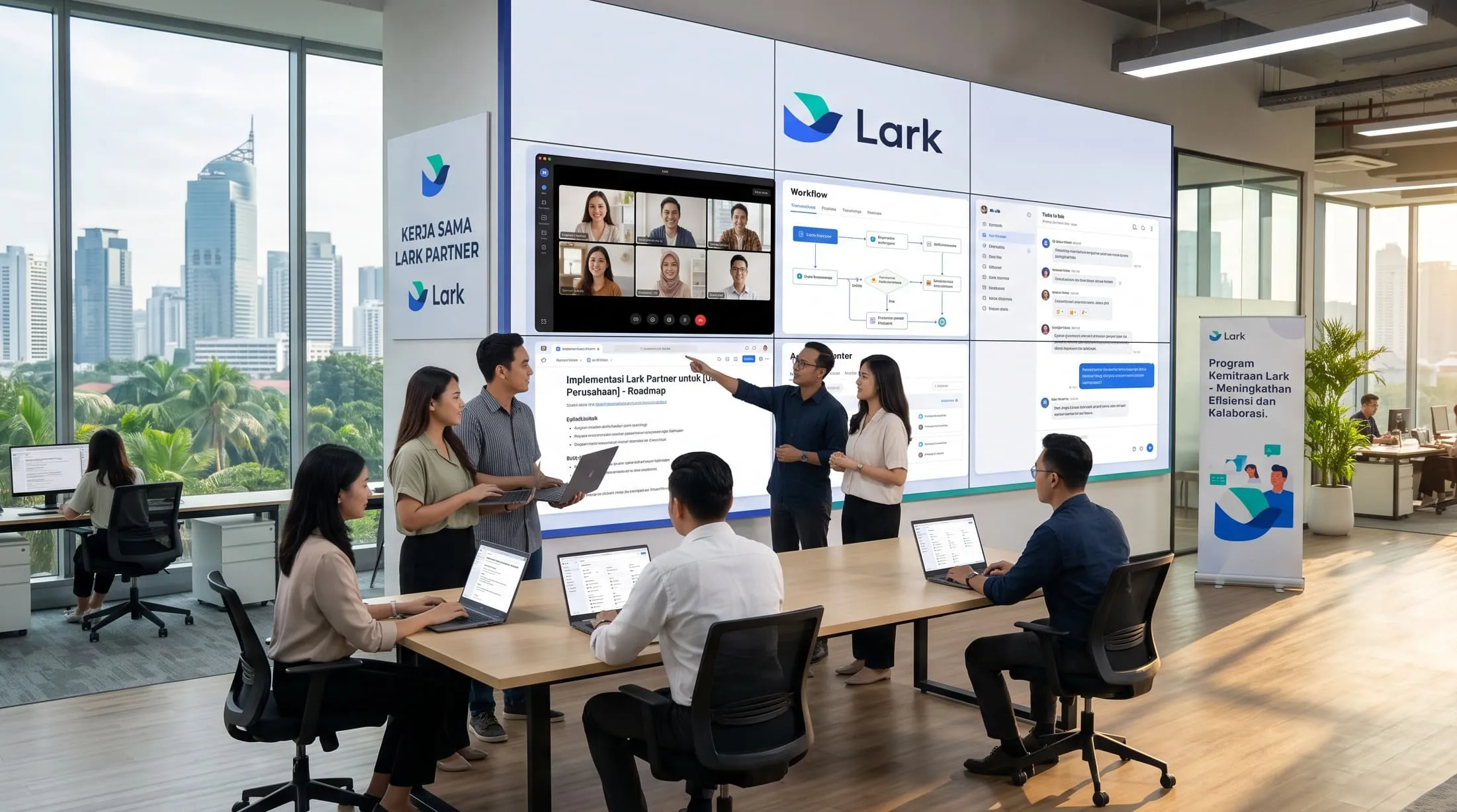 implementasi lark partner teknologi