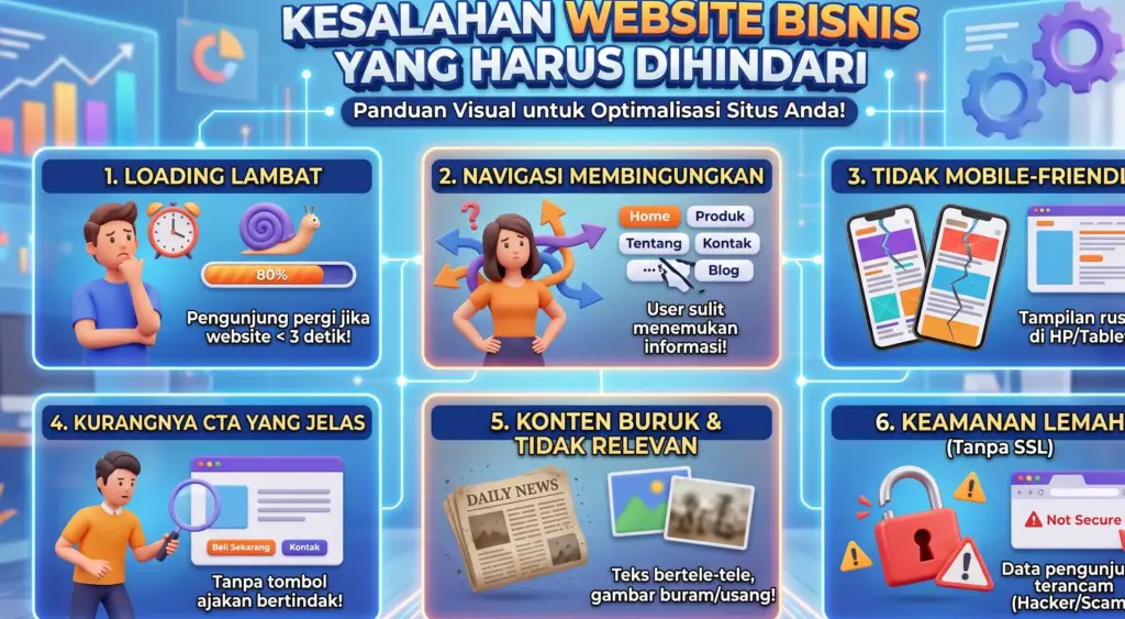 kesalahan website