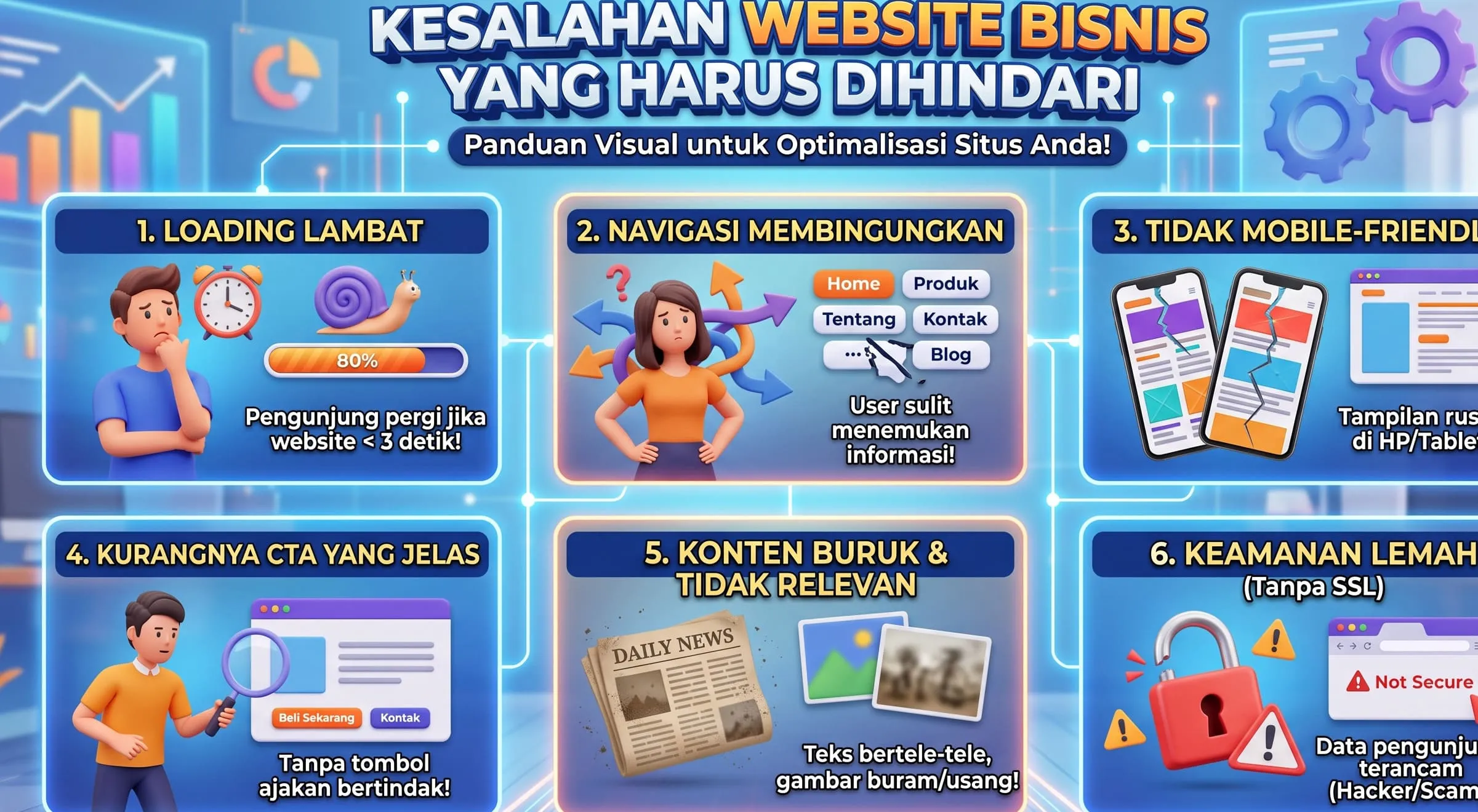 kesalahan website